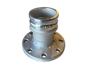 Camlock alu.  4" han x DN100 flens