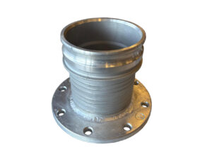 Camlock alu.  8" han x DN200 flens