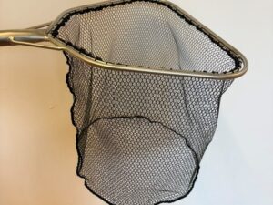 Håv 40x35cm, 5x8mm gummiert nett